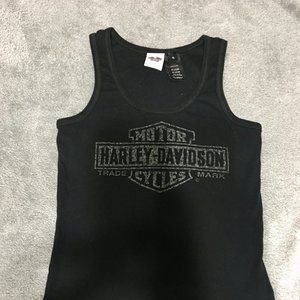 Women's Harley Davidson Black Tank Top XL
